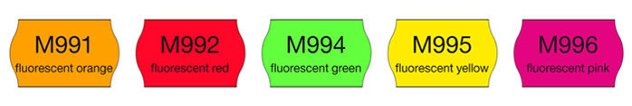 Meto Label Fluorescent Colours