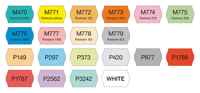 Meto Label Standard Colours